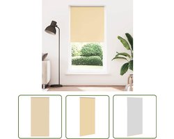 vidaXL Rolgordijn - Verduisterend - Beige - 90x230 cm Rolgordijn - Privacy - Lichtregeling - Verduisterend - Decoratief