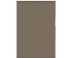 vidaXL - Rolgordijn - verduisterend - koffie - 100x175 - cm - stofbreedte - 95,7 - cm