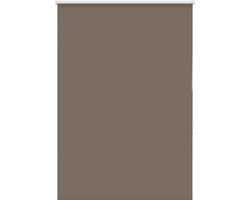 vidaXL - Rolgordijn - verduisterend - koffie - 115x150 - cm - stofbreedte - 110,7 - cm