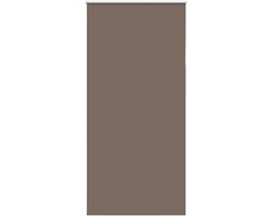 vidaXL - Rolgordijn - verduisterend - koffie - 115x210 - cm - stofbreedte - 110,7 - cm