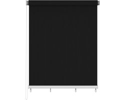 vidaXL - Rolgordijn - voor - buiten - 220x230 - cm - zwart