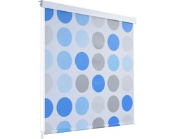 vidaXL - Rolgordijn - voor - douche - 100x240 - cm - cirkel
