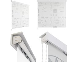 vidaXL Rolgordijn voor douche 160x240 cm splash - Rolgordijn - Rolgordijnen - Douchegordijn - Douchegordijnen
