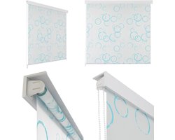 vidaXL Rolgordijn voor douche 80x240 cm bubbel - Rolgordijn - Rolgordijnen - Douchegordijn - Douchegordijnen