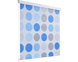 vidaXL - Rolgordijn - voor - douche - 80x240 - cm - cirkel