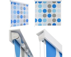 vidaXL Rolgordijn voor douche 80x240 cm cirkel - Rolgordijn - Rolgordijnen - Douchegordijn - Douchegordijnen