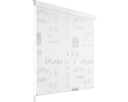 vidaXL - Rolgordijn - voor - douche - 80x240 - cm - splash
