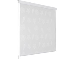vidaXL - Rolgordijn - voor - douche - 80x240 - cm - zeester
