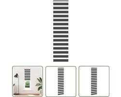 vidaXL Rolgordijn - Zebra Gordijn - Zebra rolgordijn 60x200 cm stofbreedte zwart 55,9 cm - Zonwering - Privacy - Interieur Decoratie