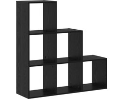 vidaXL - Roomdivider - Boekenkast - 6-laags - 99 - x - 29 - x - 99 - cm - Bewerkt - hout