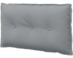vidaXL Rugkussen Lichtgrijs 80 x 19 x 50 cm Stof, Woonkamer, Rechthoekig, Eigentijds, Afneembare Hoezen, Ondersteuningskussen, Decoratief Kussen, Binnentextiel, Pluche
