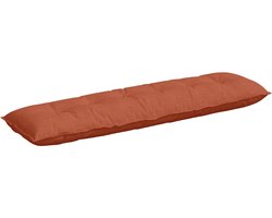 vidaXL - Rugkussen - Rood - Oranje - 180 - x - 50 - cm - Corduroy - stof