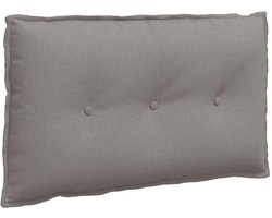 vidaXL - Rugkussen - Taupe - 200 - x - 19 - x - 50 - cm - Stof
