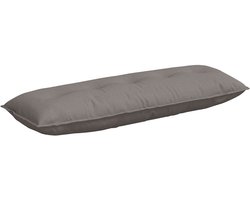 vidaXL - Rugkussen - Taupe - 200 - x - 19 - x - 50 - cm - Stof