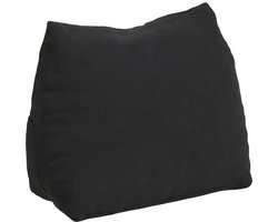 vidaXL - Rugkussen - Zwart - 45 - x - 35 - x - 20 - cm - Corduroy - stof