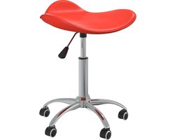 vidaXL - Salonkruk - kunstleer - rood