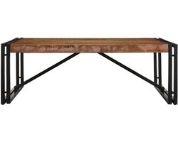 vidaXL Salontafel 100x100x35 cm massief gerecycled hout meerkleurig - Salontafel - Salontafels - Tafel - Bijzettafel