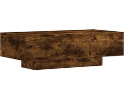 vidaXL - Salontafel - 100x49,5x31 - cm - bewerkt - hout - gerookt - eikenkleurig