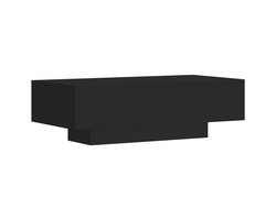 vidaXL - Salontafel - 100x49,5x31 - cm - bewerkt - hout - zwart