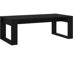 vidaXL - Salontafel - 102x50x35 - cm - bewerkt - hout - zwart