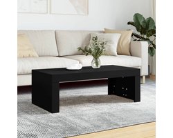 vidaXL - Salontafel - 102x50x36 - cm - bewerkt - hout - zwart