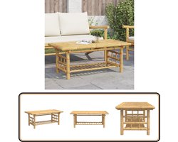 vidaXL - Salontafel - 110x55x45 - cm - bamboe