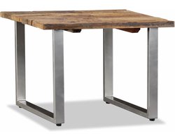 vidaXL - Salontafel - 55x55x40 - cm - massief - gerecycled - hout