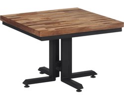 vidaXL - Salontafel - 55x55x40 - cm - massief - gerecycled - teakhout