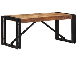 vidaXL - Salontafel - 80x40x35 - cm - massief - ruw - mangohout