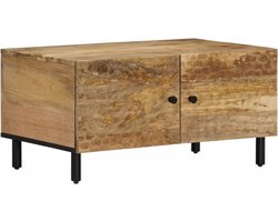 vidaXL - Salontafel - 80x50x40 - cm - massief - mangohout