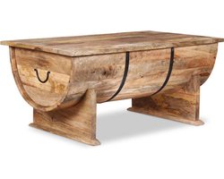 vidaXL - Salontafel - 88x50x40 - cm - massief - mangohout