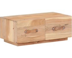vidaXL - Salontafel - 90x50x35 - cm - massief - gerecycled - hout