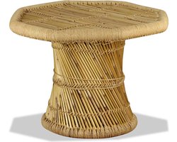 vidaXL - Salontafel - achthoekig - 60x60x45 - cm - bamboe