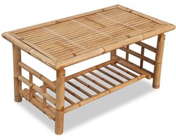 vidaXL - Salontafel - bamboe - 90x50x45 - cm