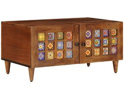 vidaXL - Salontafel - Bruin - 80 - x - 50 - x - 40 - cm - Massief - Mango - Hout