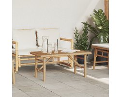 vidaXL - Salontafel - Bruin - 90 - x - 50 - x - 43 - cm - Bamboe