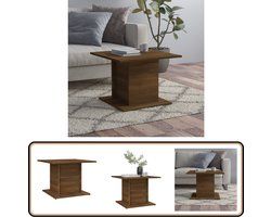 vidaXL Salontafel - Bruin Eikenkleur - 55,5x55,5x40 cm Salontafel - Houten Salontafel - Bruine Eiken Salontafel - Kleine Salontafel - Living Room Furniture