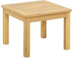 vidaXL - Salontafel - Licht - acacia - 45 - x - 45 - x - 36 - cm - Massief - Acacia - Hout