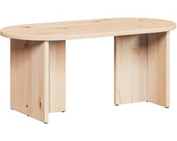 vidaXL - Salontafel - Naturel - 80 - x - 39,5 - x - 35 - cm - Massief - grenenhout