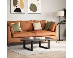 vidaXL Salontafelpoten U-vormig 60x30 cm Zwart Salontafel Potten - Salontafel Poten Zwart - Tafelpoten - Industriële Salontafel - Metalen Salontafelpoten