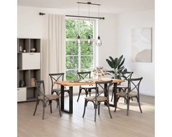 vidaXL Salontafelpoten - U-vormig - Staal - Zwart Eettafelpoten - Tafelpoten - Eetkamerstoel - Salontafelpoten - Metalen Tafelpoten