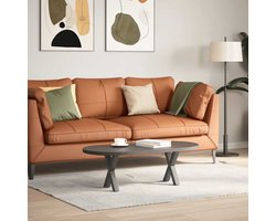 vidaXL Salontafelpoten - X-vormig - Antraciet - 2 stuks Salontafel Potten - Metalen Tafelpoten - X-vormige Tafelpoten - Salontafel Onderstel - Tafelvoet