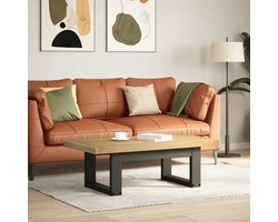 vidaXL Salontafels - Salontafel - Salontafel NOAIN U-vormige poten 120x60x40 cm massief hout - Eettafels - Tafels - Massief Hout