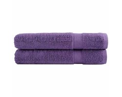 vidaXL - Saunadoeken - SOLUND - 2 - st - 600 - g/m² - 80x200 - cm - paars