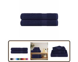 vidaXL Saunahanddoeken - 2 stuks - 80x200 cm - Katoen Saunahanddoek - Badhanddoek - Sauna Accessoires - Katoenen Handdoek - Absorberende Handdoek