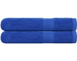 vidaXL - Saunahanddoeken - FROGN - 2 - st - 80x200 - cm - 360 - g/m² - blauw