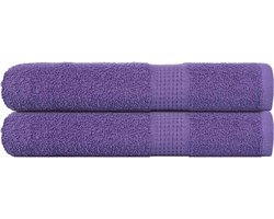 vidaXL - Saunahanddoeken - FROGN - 2 - st - 80x200 - cm - 360 - g/m² - paars