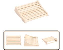 vidaXL Saunahoofdsteun massief grenenhout Sauna Hoofdsteun - Sauna Hoofdsteunen - Sauna Neksteun - Sauna Kussen