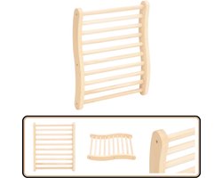 vidaXL Saunarugsteun massief grenenhout