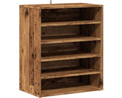 vidaXL Schoenenkast - Bewerkt Hout - 60x35x70 cm - 5 Schappen